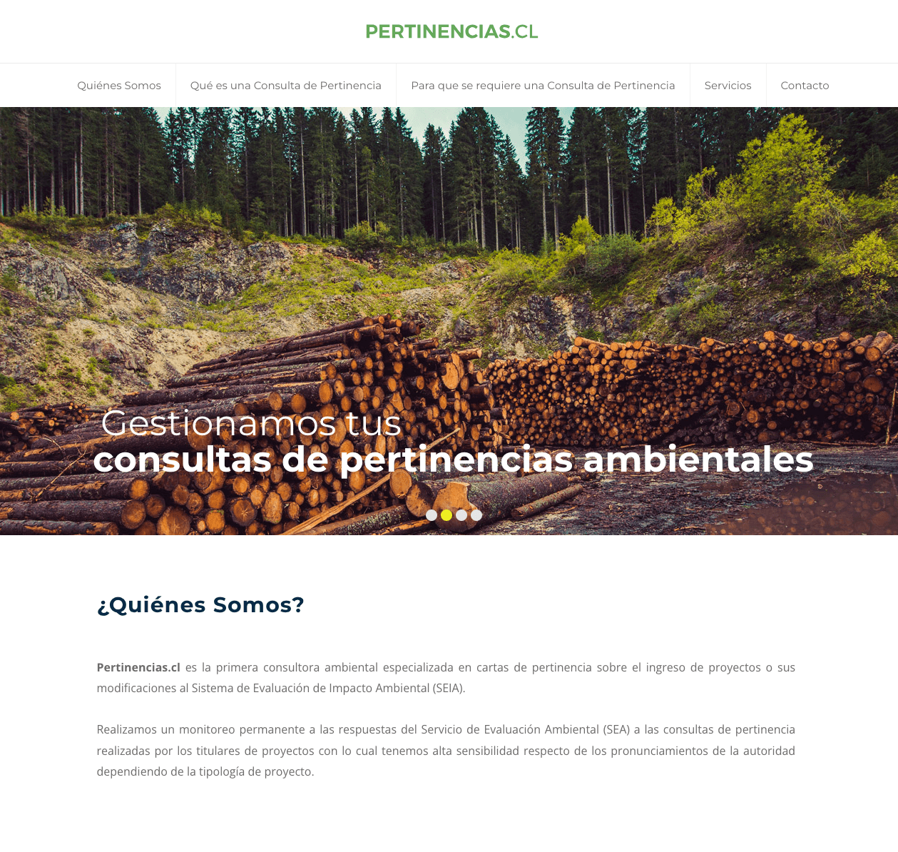 Desarrollo Web Pertinencias.cl