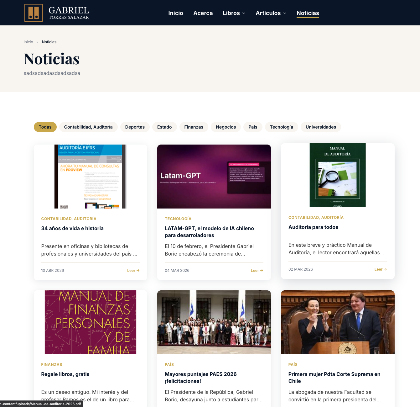 Gabriel Torres Salazar – Portal Profesional de Finanzas y NIIF